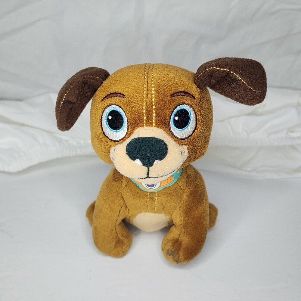 Just Play Disney Jr Doc McStuffins FINDO Brown Puppy Dog Plush Bean Bag‎ Toy 6"